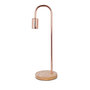 Voir la diapositive 1 : Paris Prix Lampe à Poser Bois & Métal  Vinara  47cm Cuivre