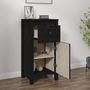 Voir la diapositive 3 : VIDAXL Buffet Noir 40x35x80 cm Bois massif de pin