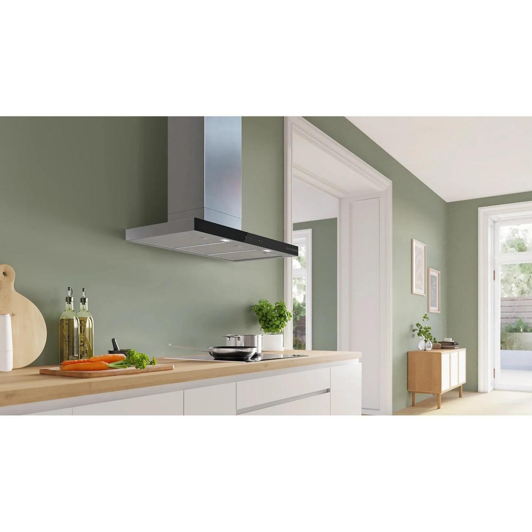 Voir la diapositive 6 : BOSCH Hotte décorative murale 90cm 699 m3/h - dwb97dn30