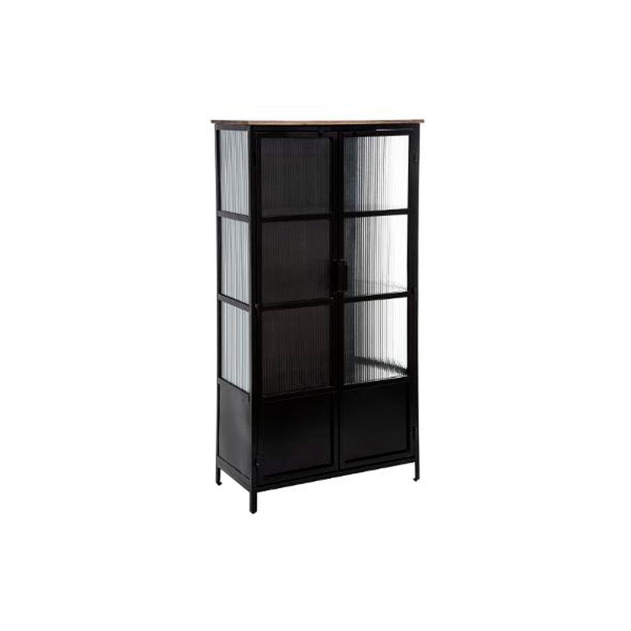 Voir la diapositive 1 : ATMOSPHERA Vitrine 2 portes design  tibo  160cm noir