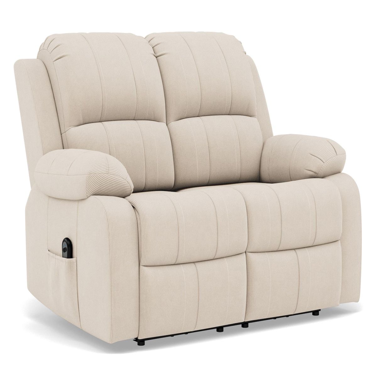BEST MOBILIER Armand - canapé 2 places relax électrique en velours côtelé