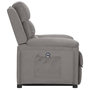 Voir la diapositive 4 : VIDAXL Fauteuil Gris clair Tissu