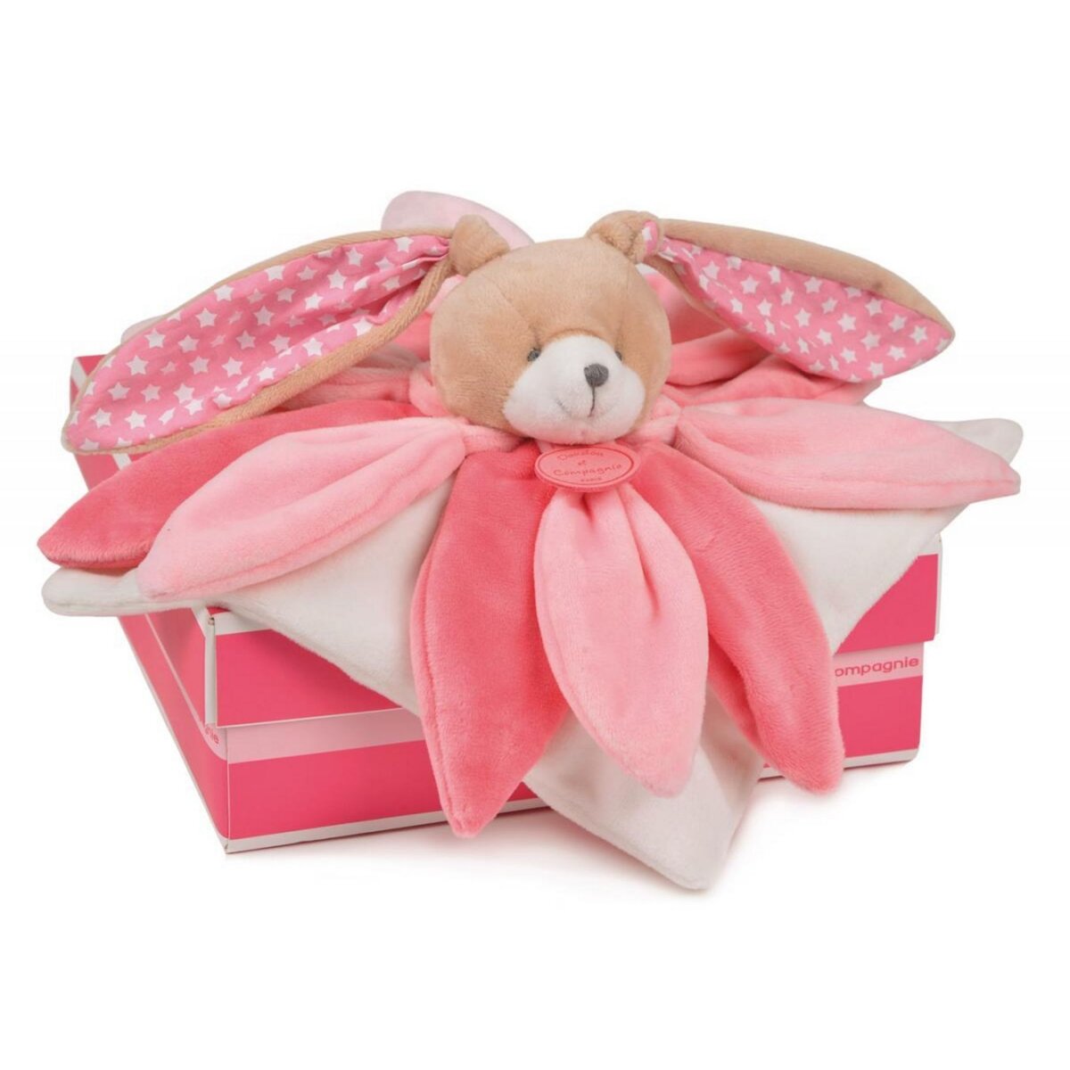 Doudou lapin - noisette - 50cm HISTOIRE D'OURS Pas Cher 