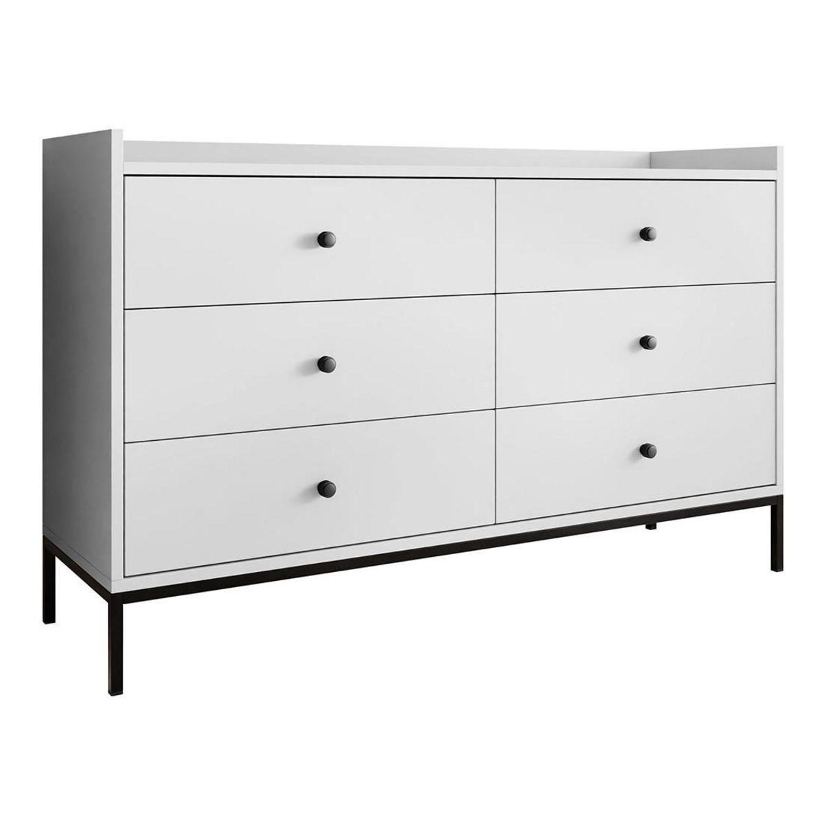 BEST MOBILIER Filipo - commode - blanc - 130 cm
