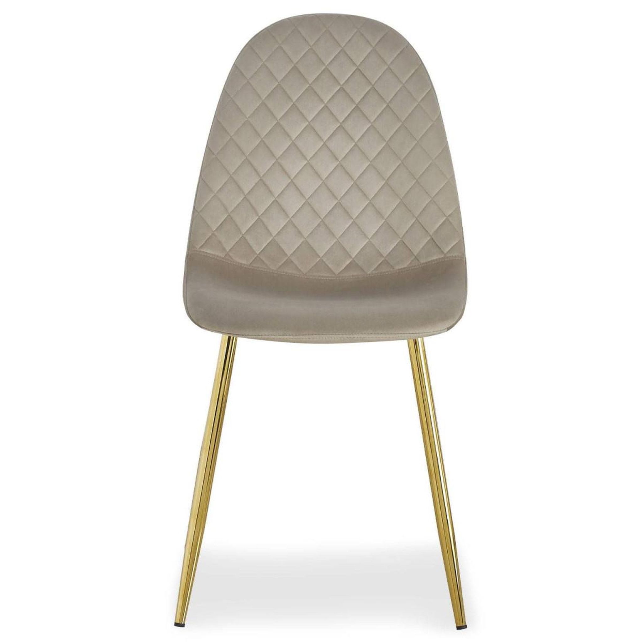 Voir la diapositive 2 : Paris Prix Lot de 8 chaises en velours  waynor  88cm taupe