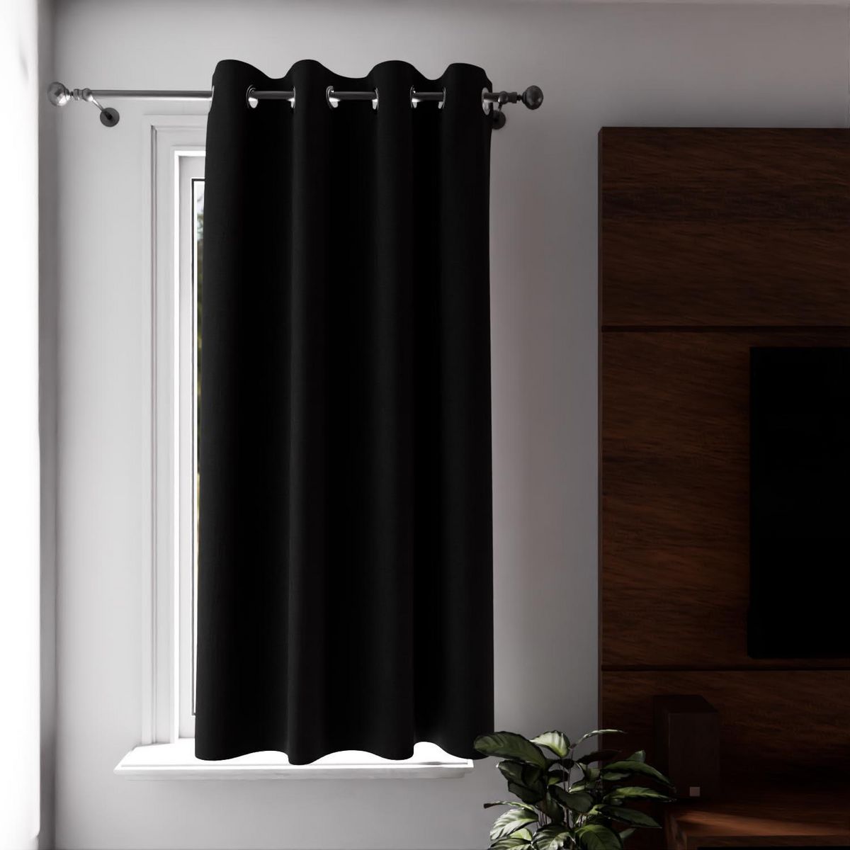 SOLEIL D'OCRE Rideau à oeillets 100% occultant ECLIPSE, par Soleil d'Ocre