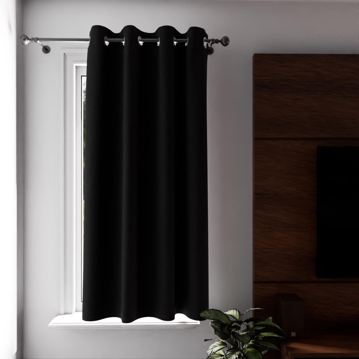 SOLEIL D'OCRE Rideau à oeillets 100% occultant ECLIPSE, par Soleil d'Ocre