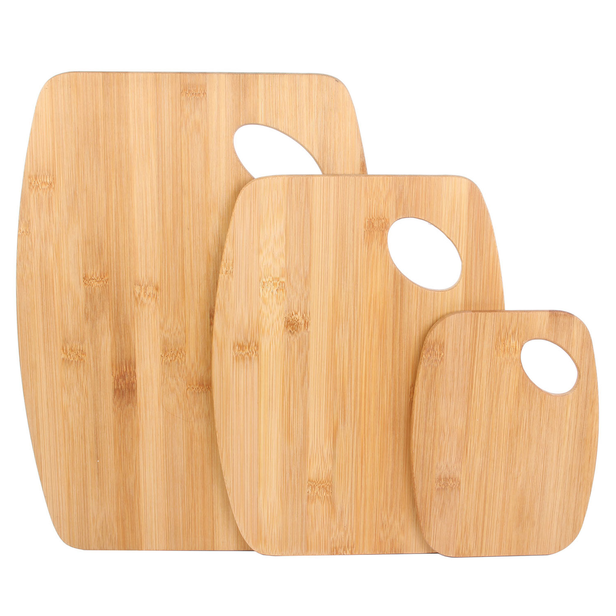 Lot de 3 planches à découper en bambou