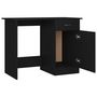 Voir la diapositive 5 : VIDAXL Bureau Noir 100x50x76 cm Bois d'ingenierie