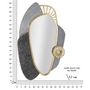 Voir la diapositive 6 : Paris Prix Miroir Mural Design  Art  90cm Gris & Or