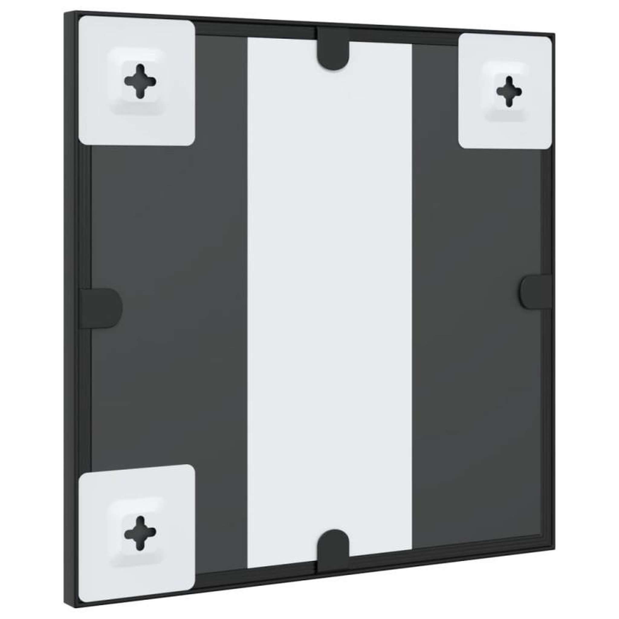 Voir la diapositive 5 : VIDAXL Miroir mural noir 30x30 cm carré fer