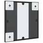 Voir la diapositive 5 : VIDAXL Miroir mural noir 30x30 cm carré fer