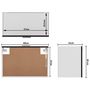 Voir la diapositive 6 : VIDAXL Armoire suspendue Noir 60x31x40 cm Bois d'ingenierie