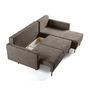 Voir la diapositive 2 : LISA DESIGN Charlie - canapé d'angle réversible 4 places - convertible avec coffre - en tissu velours relief