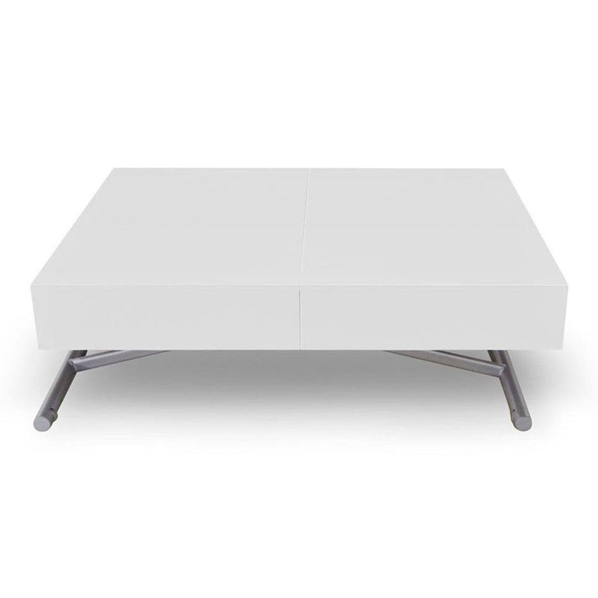 Voir la diapositive 1 : Paris Prix Table basse relevable  lift  120-190cm blanc