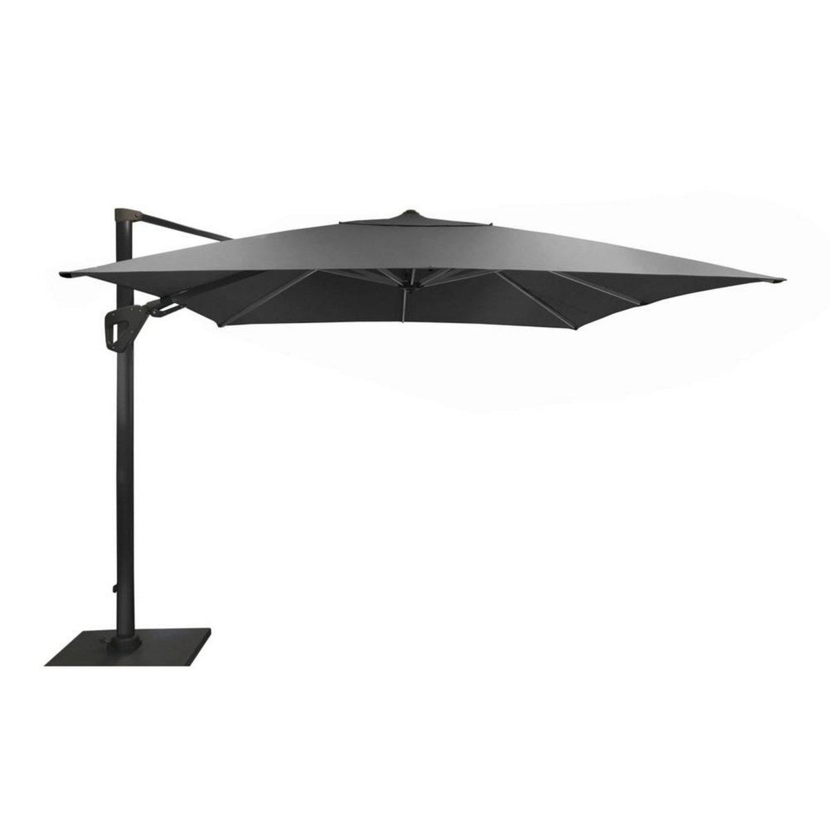 Proloisirs Parasol déporté Elios Sunbrella® orientable alu/sunbrella - grey/graphite 119
