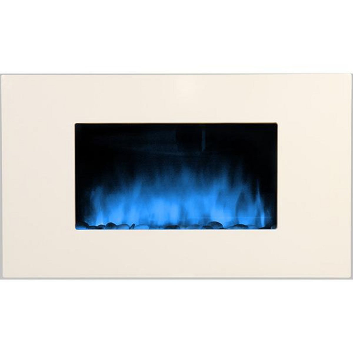 Chemin'arte Cheminée électrique 2000w avec télécommande - white loft