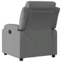 Voir la diapositive 3 : VIDAXL Fauteuil inclinable Gris fonce Tissu