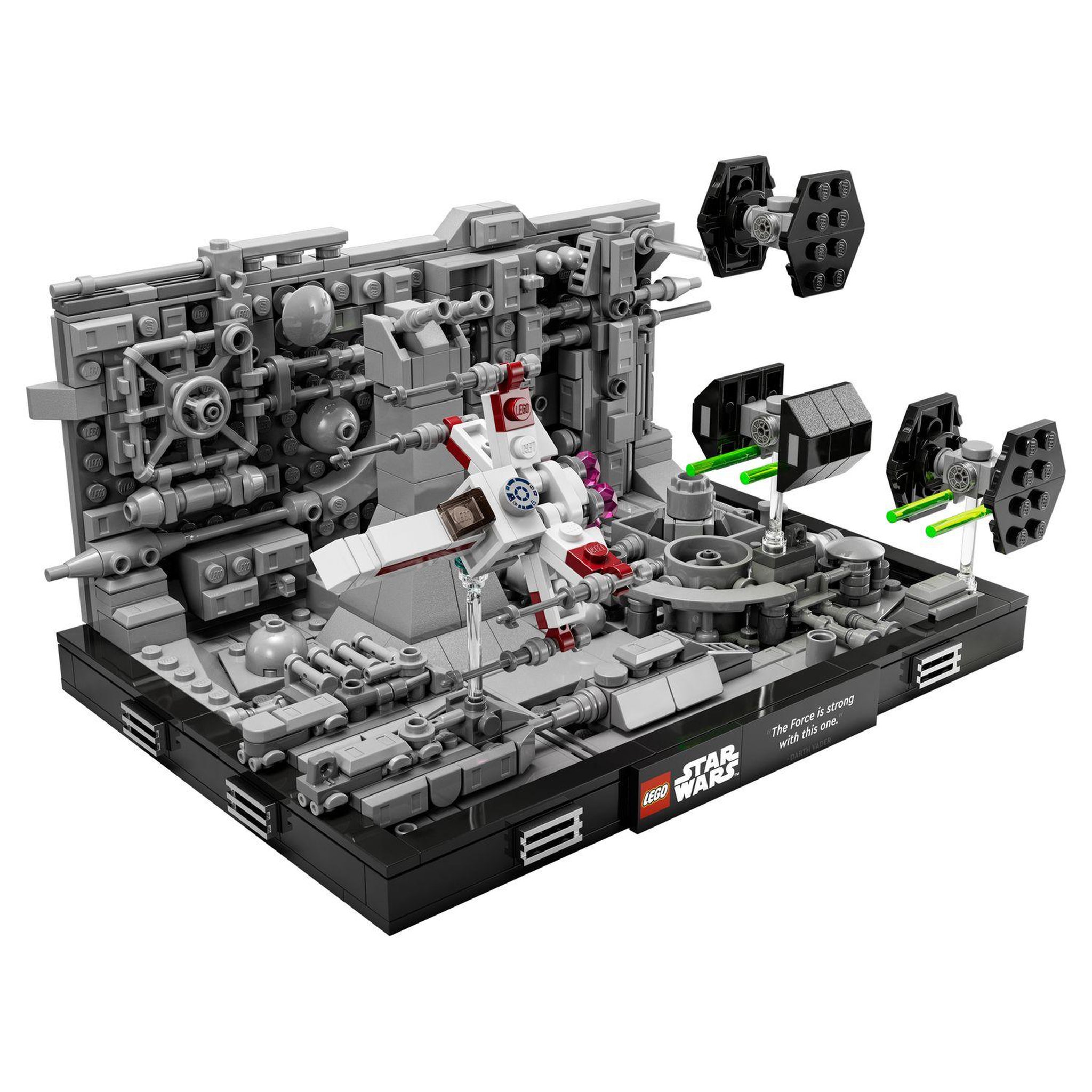 Voir la diapositive 3 : LEGO Star Wars 75329 Diorama de la Poursuite dans les Tranchées de l&rsquo;Étoile de la Mort, Jouet