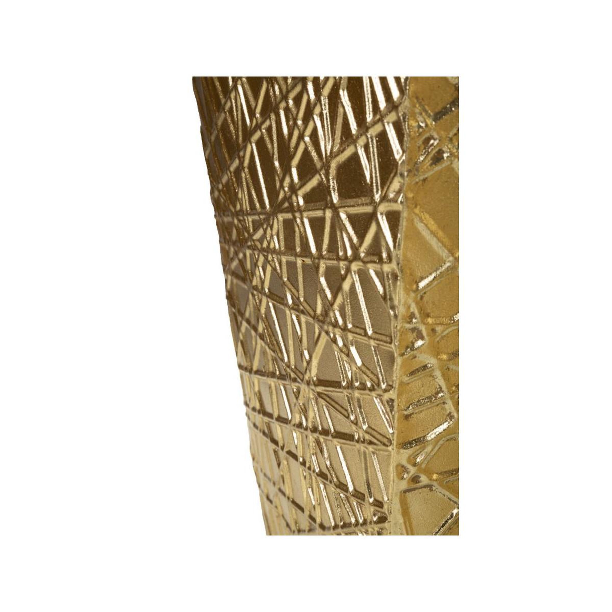 Voir la diapositive 6 : Paris Prix Lot de 2 vases en métal  squer  90cm or