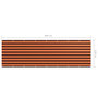 Voir la diapositive 5 : VIDAXL Ecran de balcon Orange et marron 120x400 cm Tissu Oxford