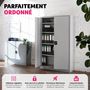 Voir la diapositive 3 : tectake Armoire de classement en métal en acier lâqué époxy gris