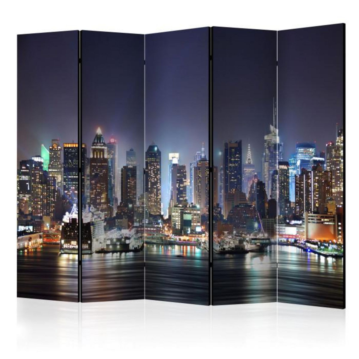 Paris Prix Paravent 5 Volets  Night Port  172x225cm
