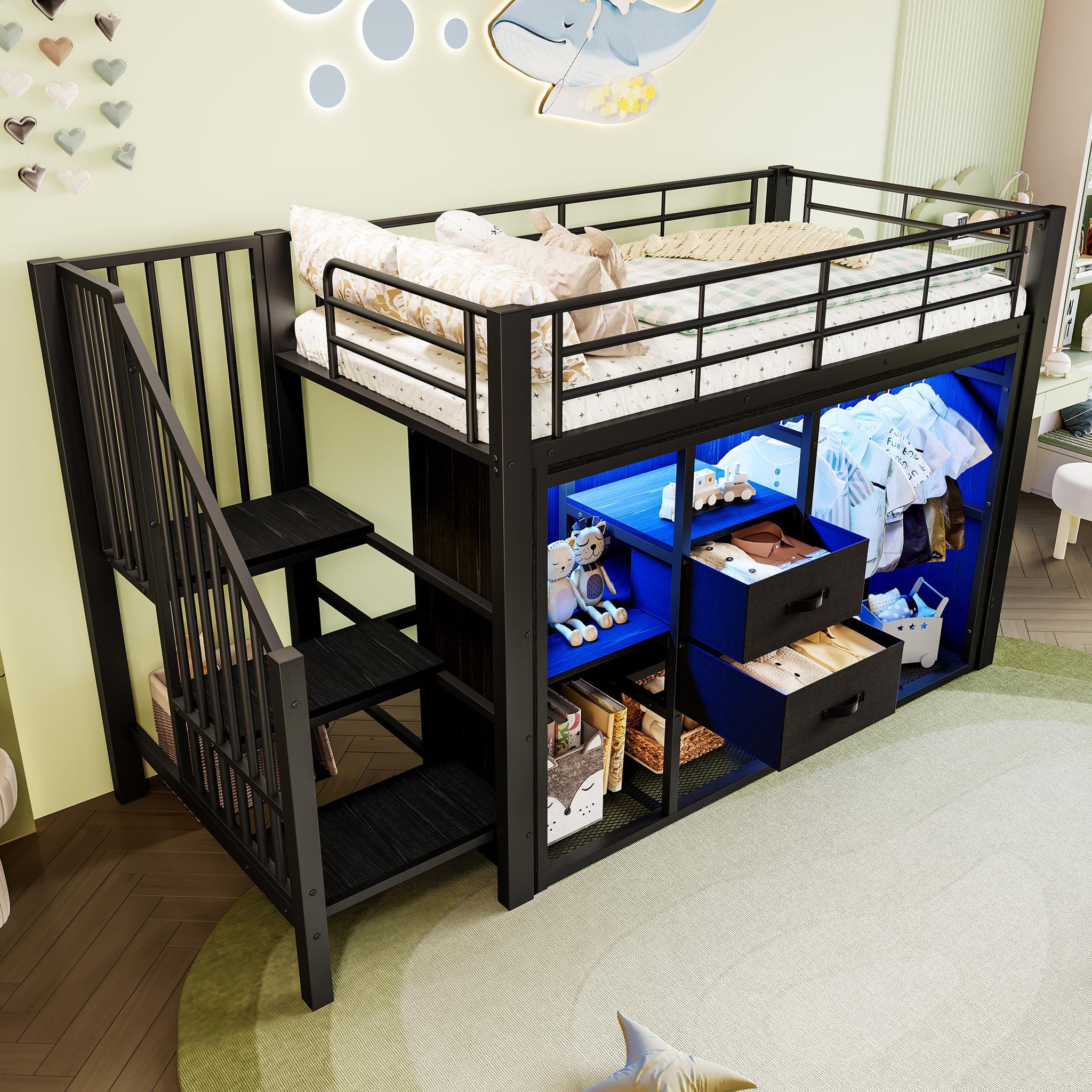 Voir la diapositive 5 : MERAX Lit mezzanine enfant