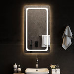 VIDAXL Miroir de salle de bain a LED 50x90 cm