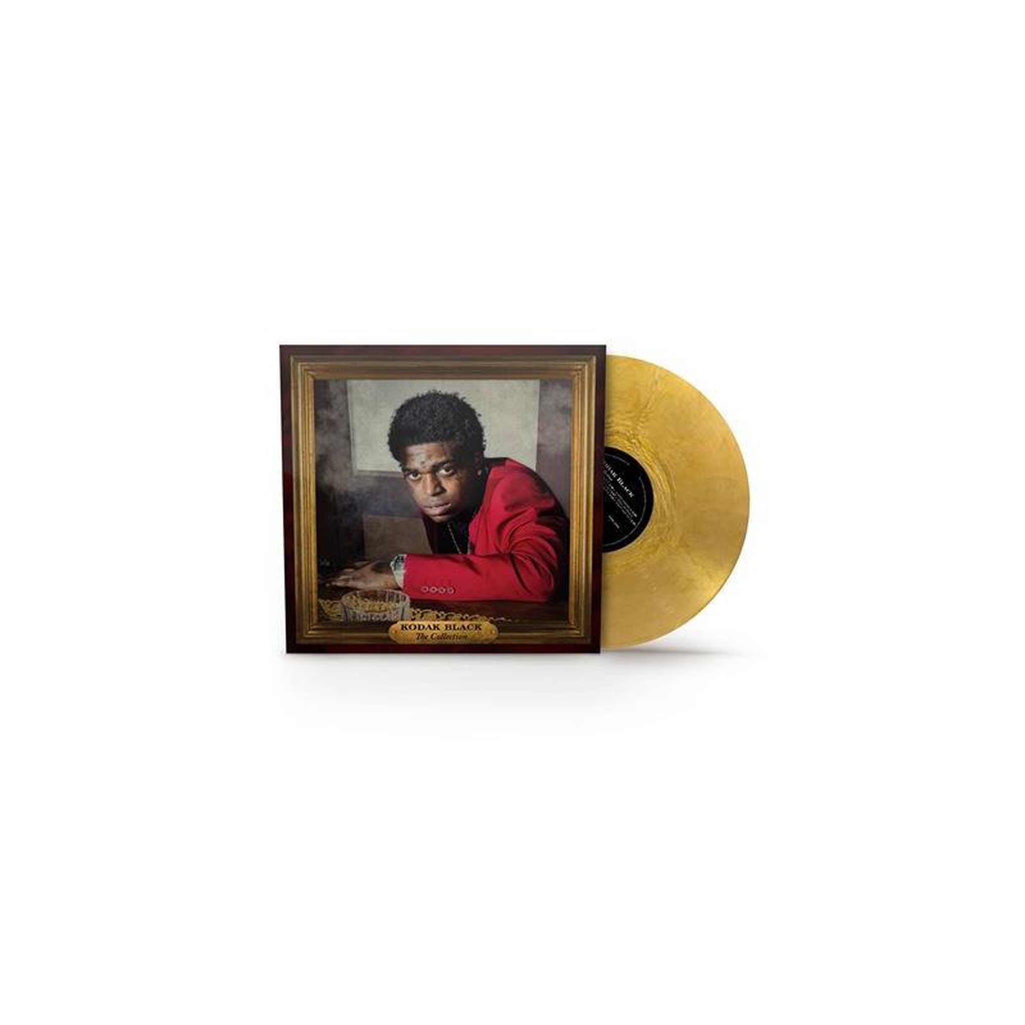 Atlantic Atlantic single vinyle or avec pochette châssis portrait encadré