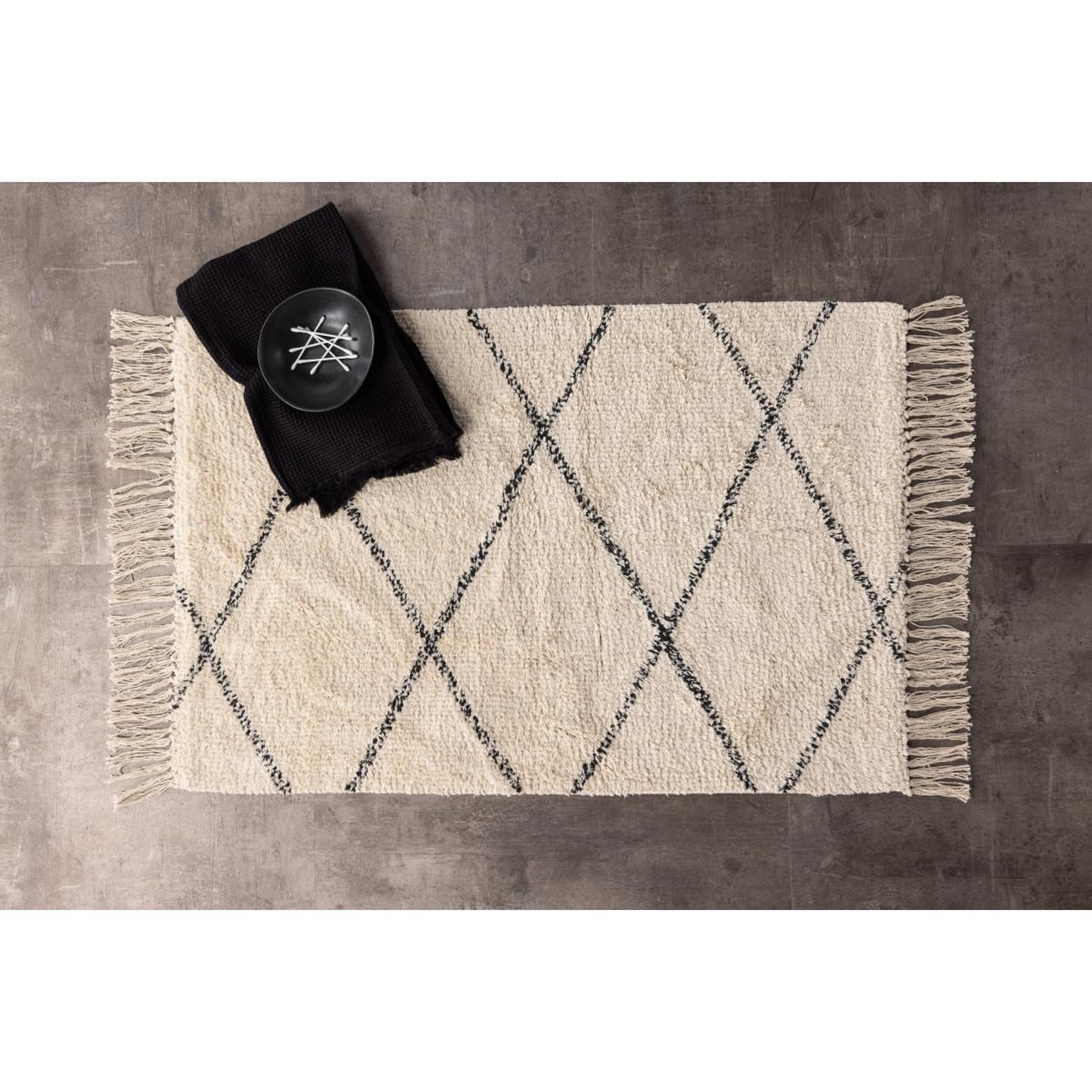 Voir la diapositive 4 : Paris Prix Tapis déco  thelma  50x80cm naturel