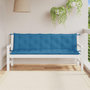 Voir la diapositive 3 : VIDAXL Coussins de banc de jardin lot de 2 bleu melange tissu
