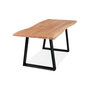 Voir la diapositive 5 : Paris Prix Table de Repas  Azimato  200cm Naturel & Noir