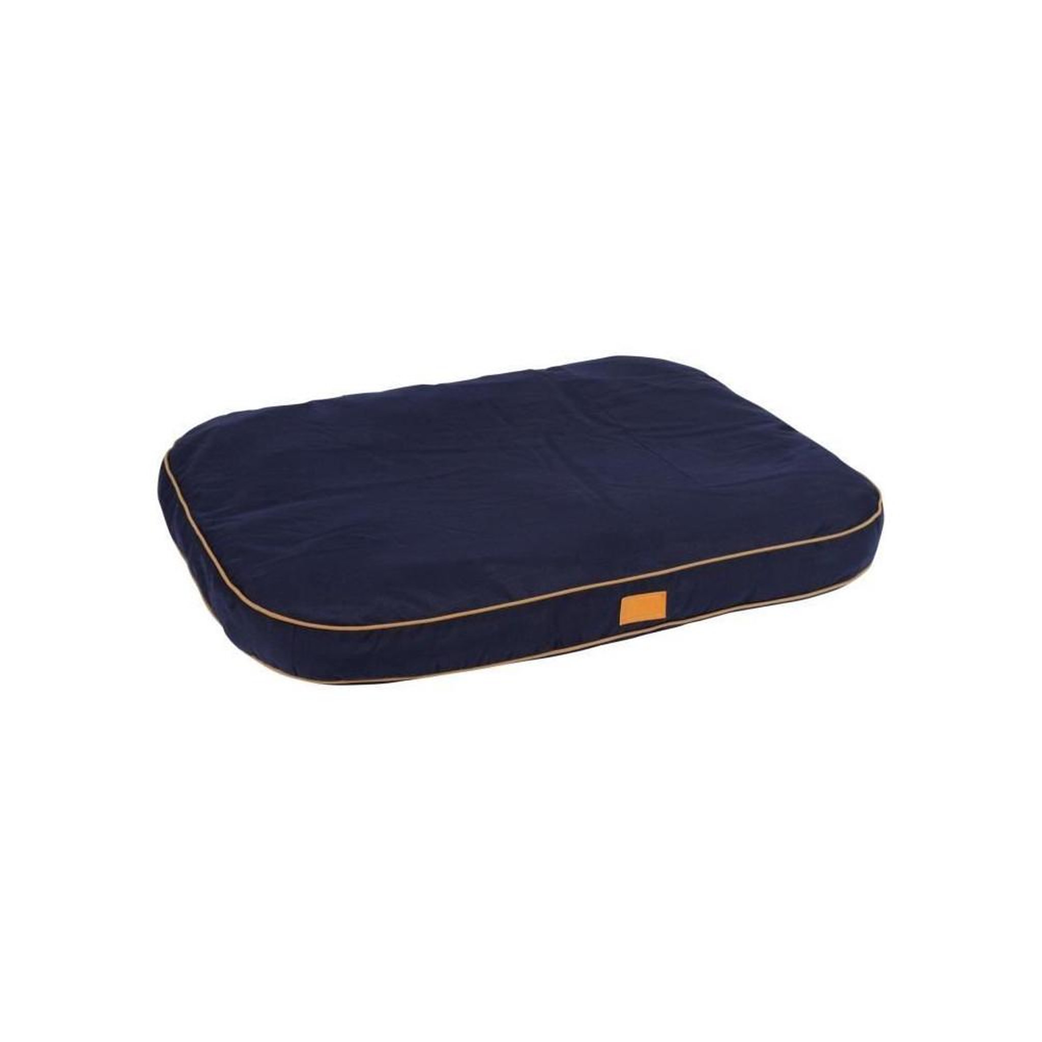 KERBL Coussin - KERBL - Jerome - 60 x 40 x 6 cm - Bleu foncé et cognac