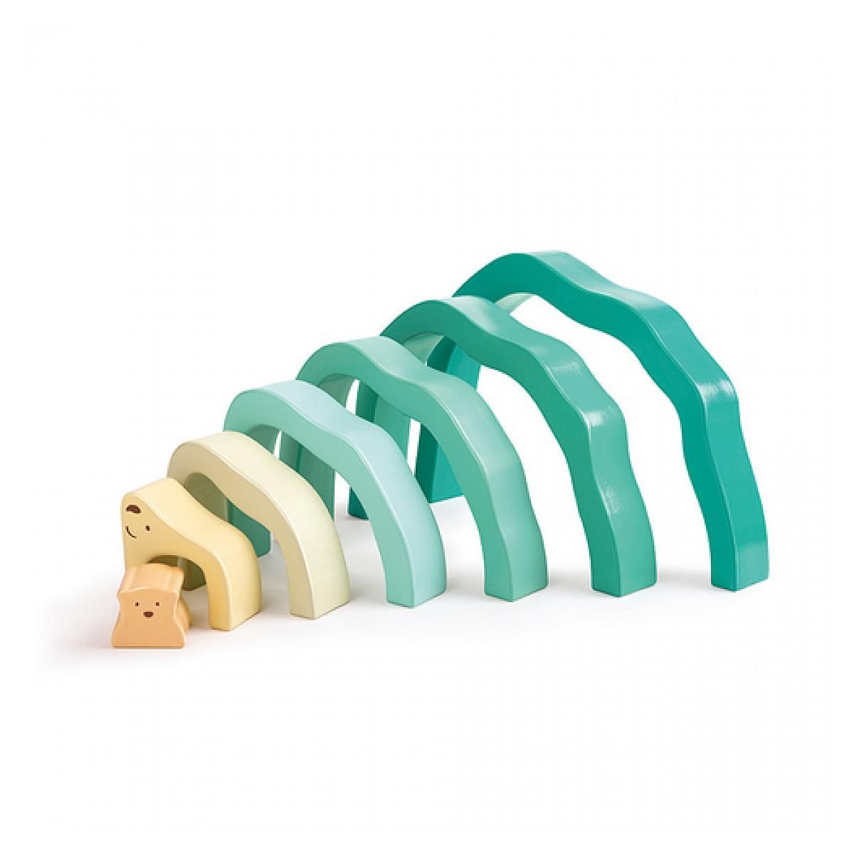 Hape Blocs Empilables Ours Polaires Arctiques - Créez des Scènes Magiques