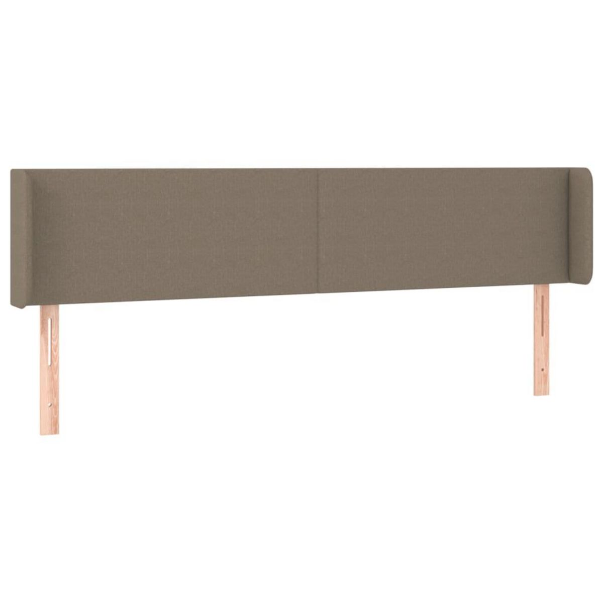 VIDAXL Tete de lit a LED Taupe 203x16x78/88 cm Tissu