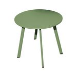 Proloisirs Table basse - MASSAÏ - Acier époxy - Ø60 cm - Amande