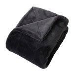 Paris Prix Plaid Imitation Fourrure  Rabbit Pop  125x150cm Anthracite