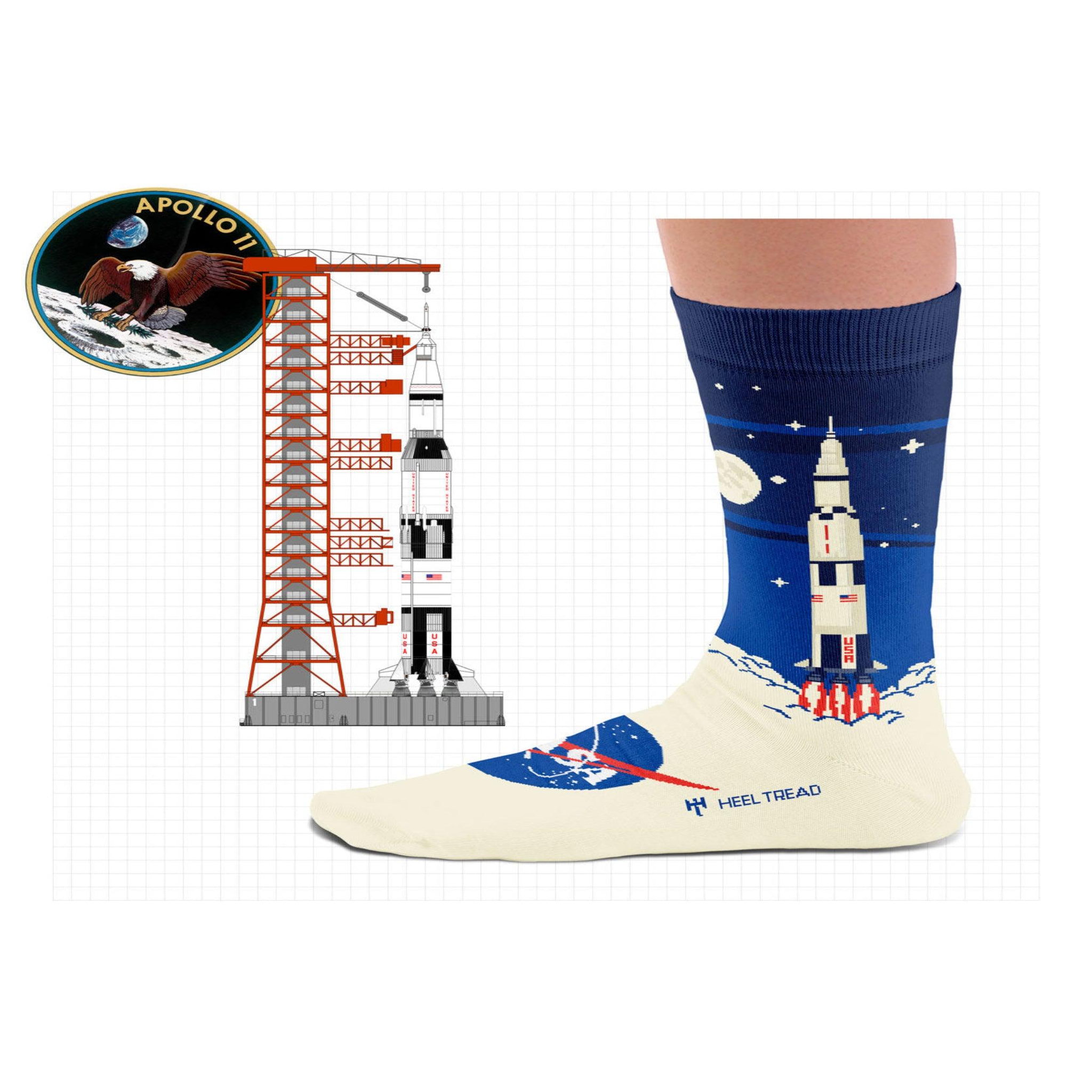 Voir la diapositive 3 : SOCK AFFAIRS Chaussettes lanceur saturn v de la nasa