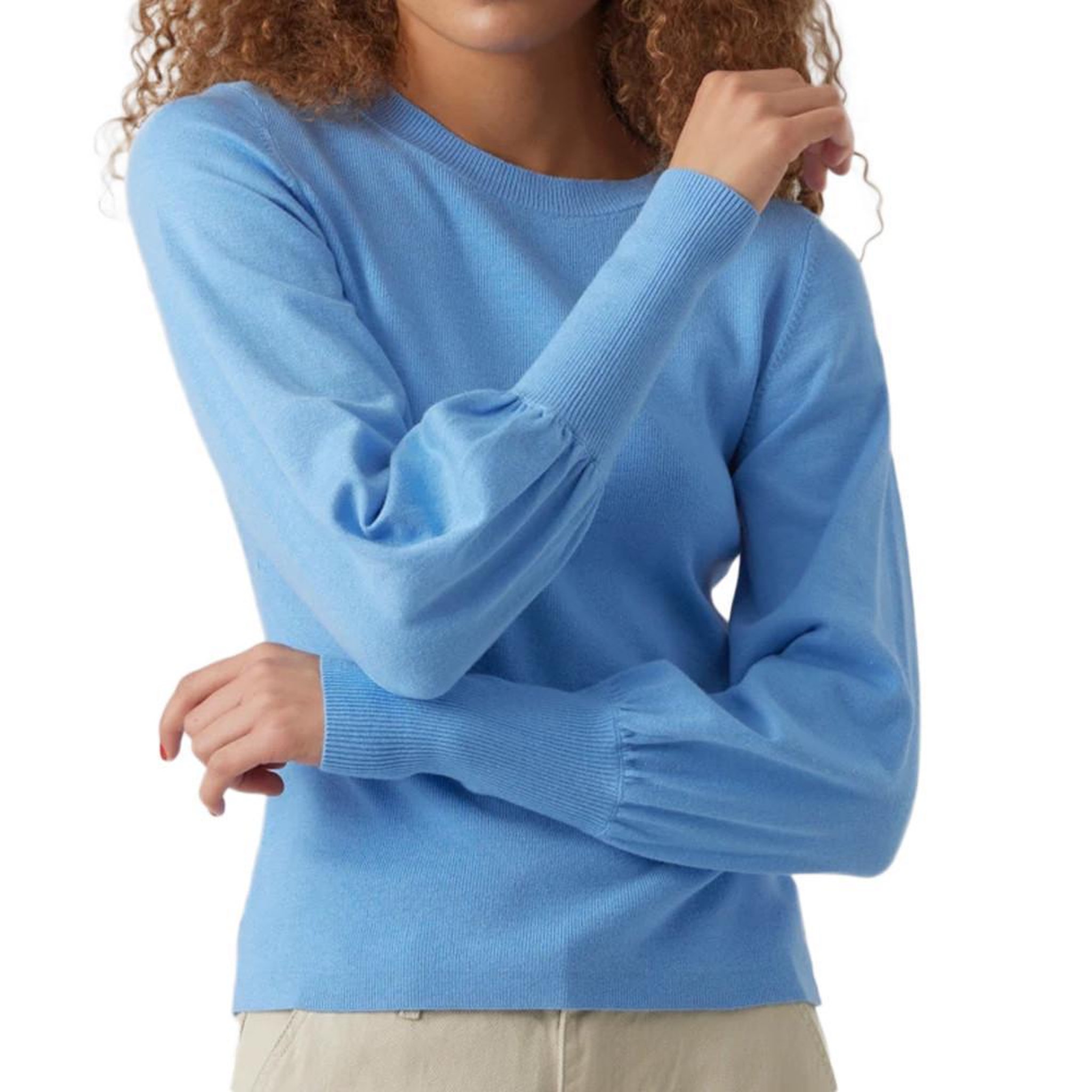 Vero Moda Pull Bleu Femme Vero Moda Hollykari. Coloris disponibles : Bleu