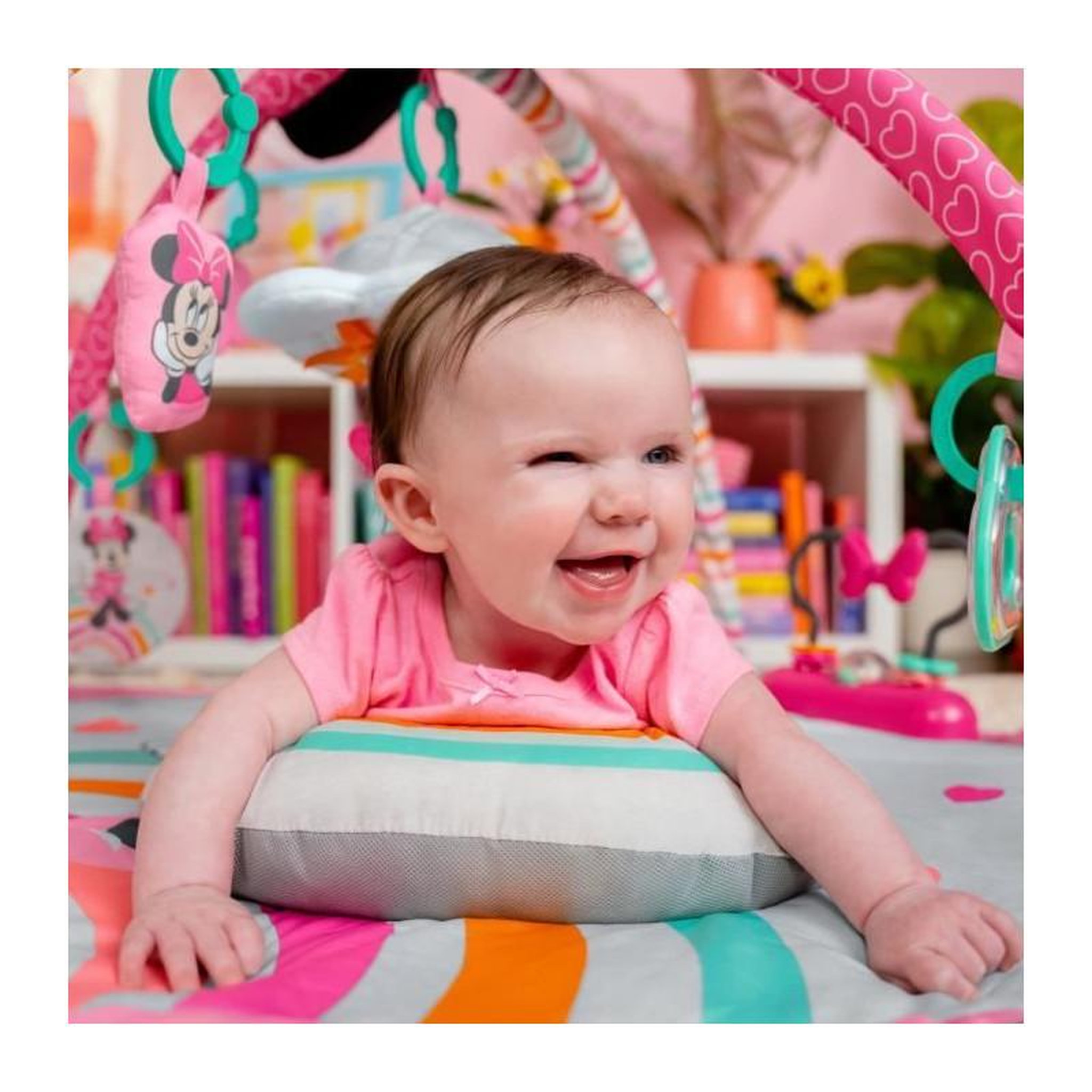 Voir la diapositive 6 : Bright Starts Tapis d'éveil Bright Starts Disney Baby Minnie Mouse rose