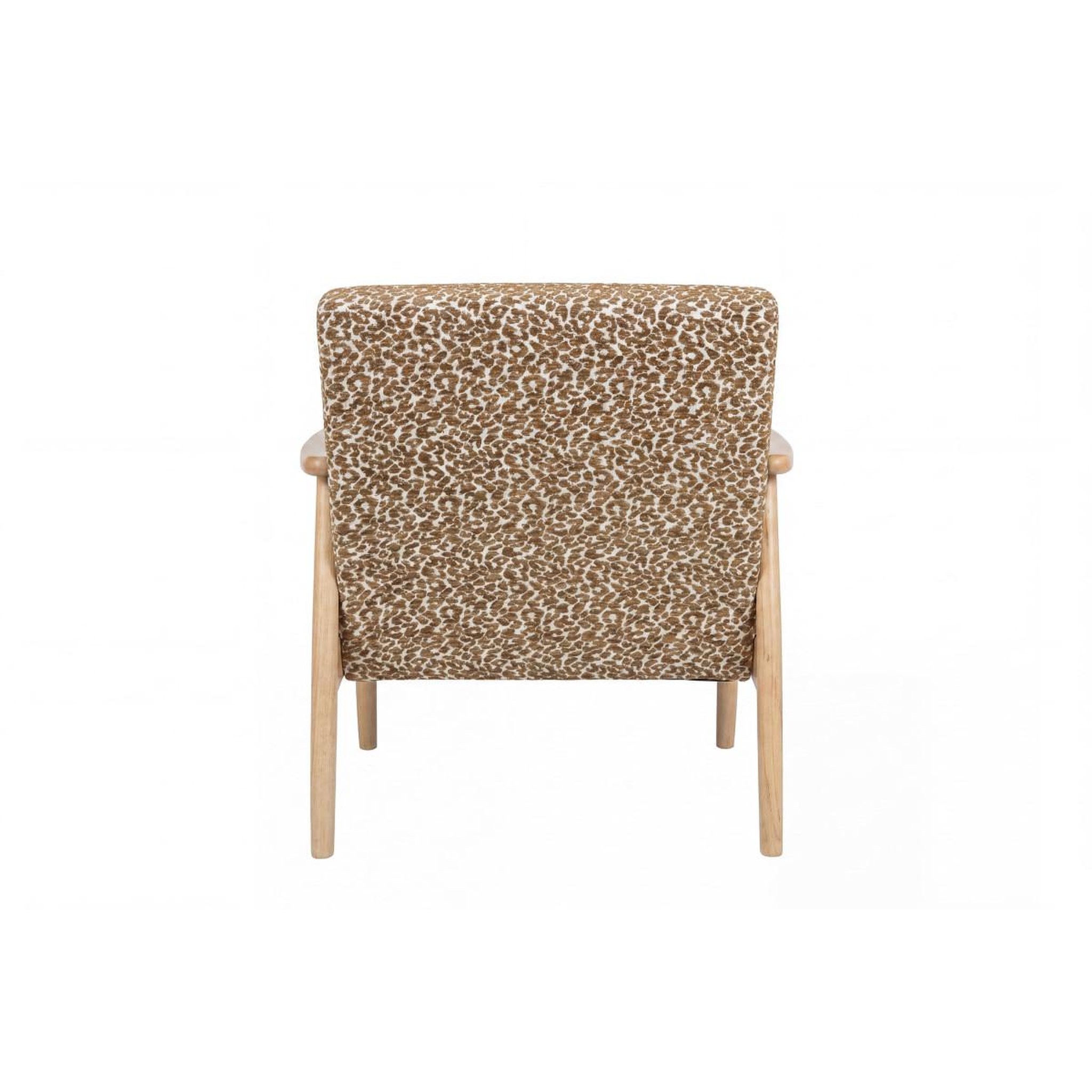 Voir la diapositive 4 : Paris Prix Fauteuil design léopard  runbert  80cm marron