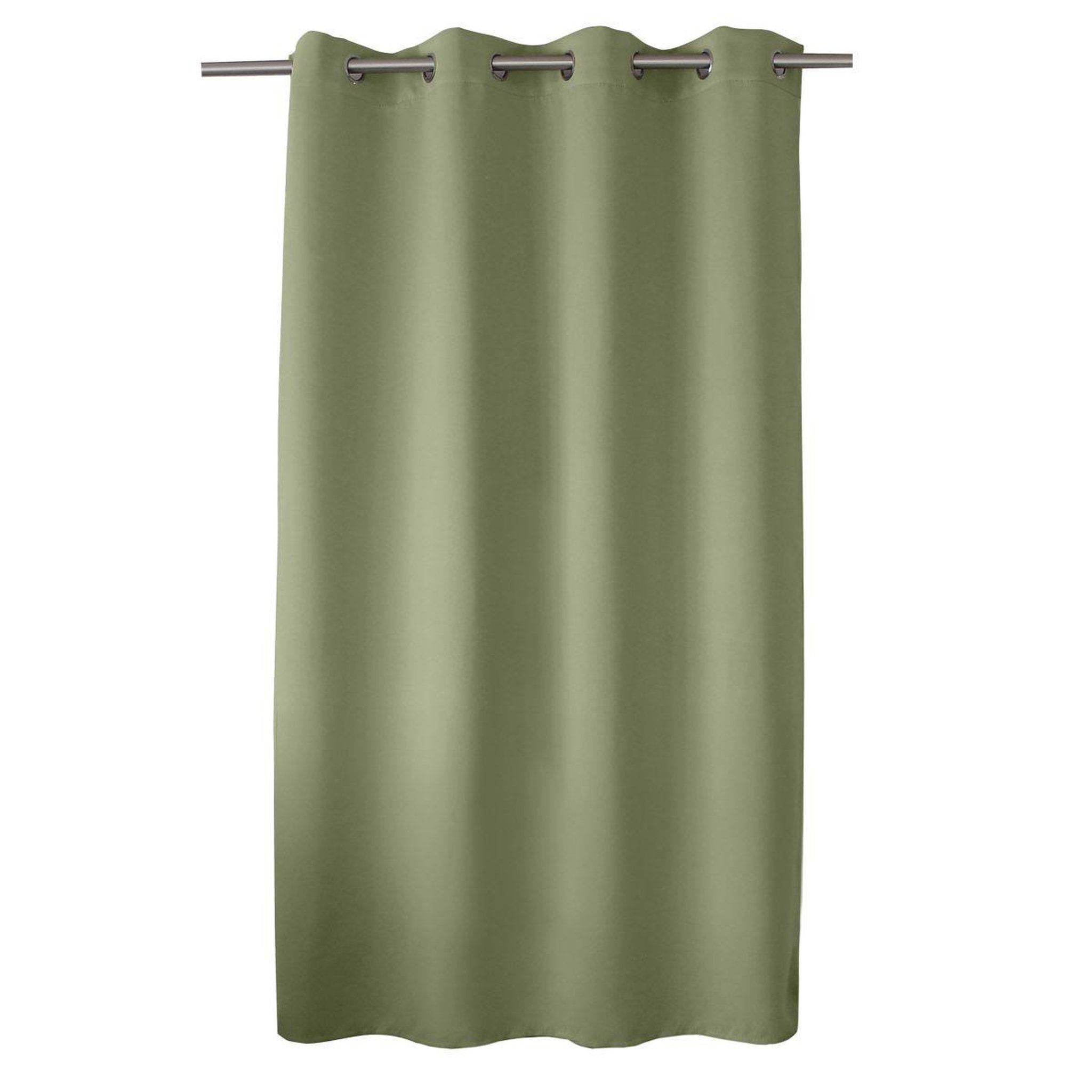Voir la diapositive 2 : ENJOY HOME Rideau occultant à œillets  reglisse  140x180cm vert olive