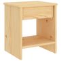 Voir la diapositive 4 : VIDAXL Table de chevet naturel 35x30x40 cm bois de pin massif