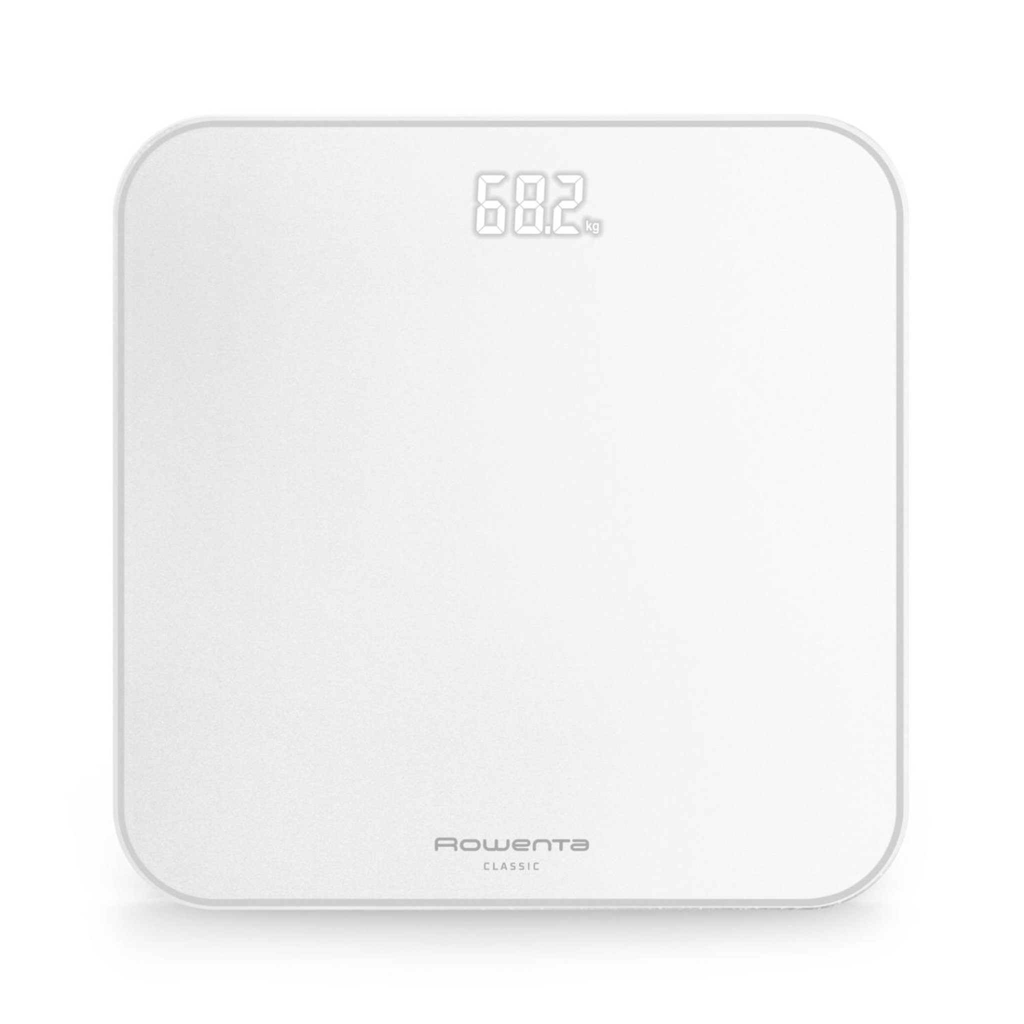 ROWENTA Rowenta classic bs1901v0 balance carré blanc pèse-personne électronique