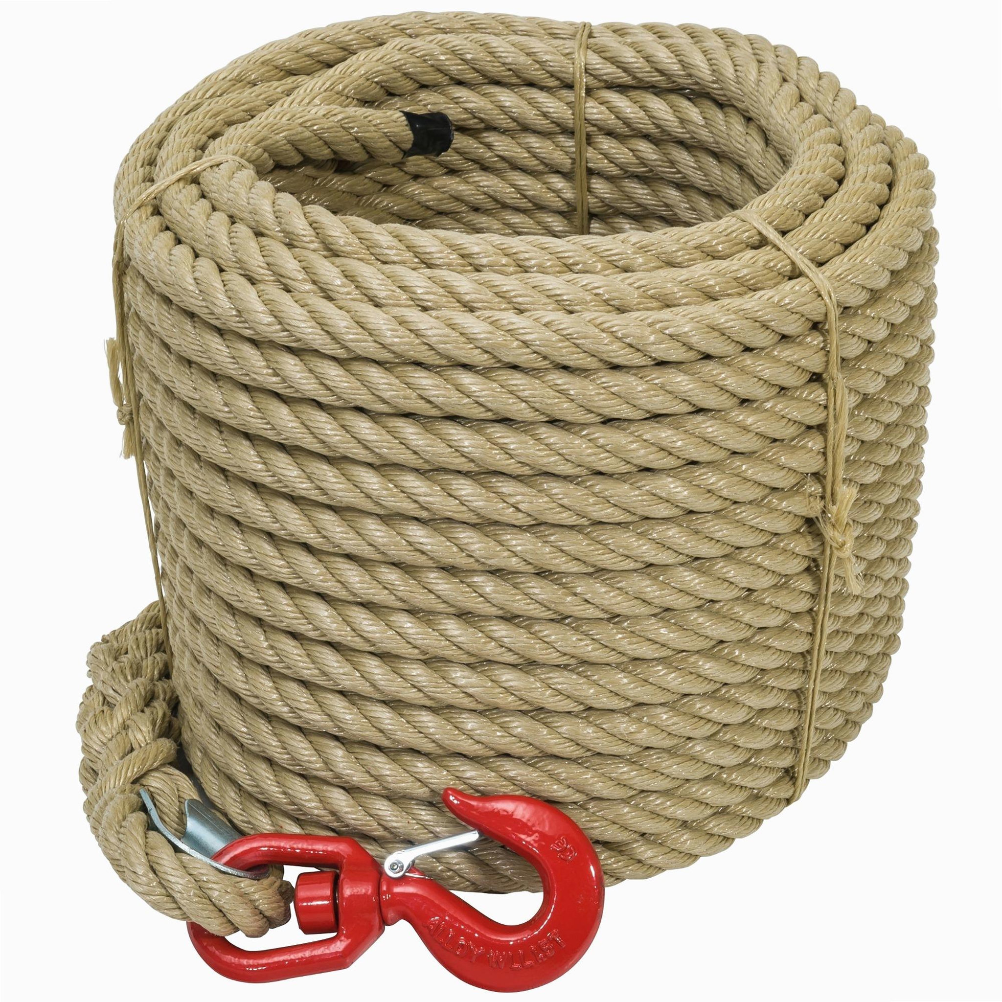 WERKAPRO Corde à poulie avec crochet  Ø20mm x 30 m  WERKA PRO