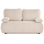 Voir la diapositive 1 : BEST MOBILIER Harper - canapé 3 places convertible avec coffre en tissu texturé