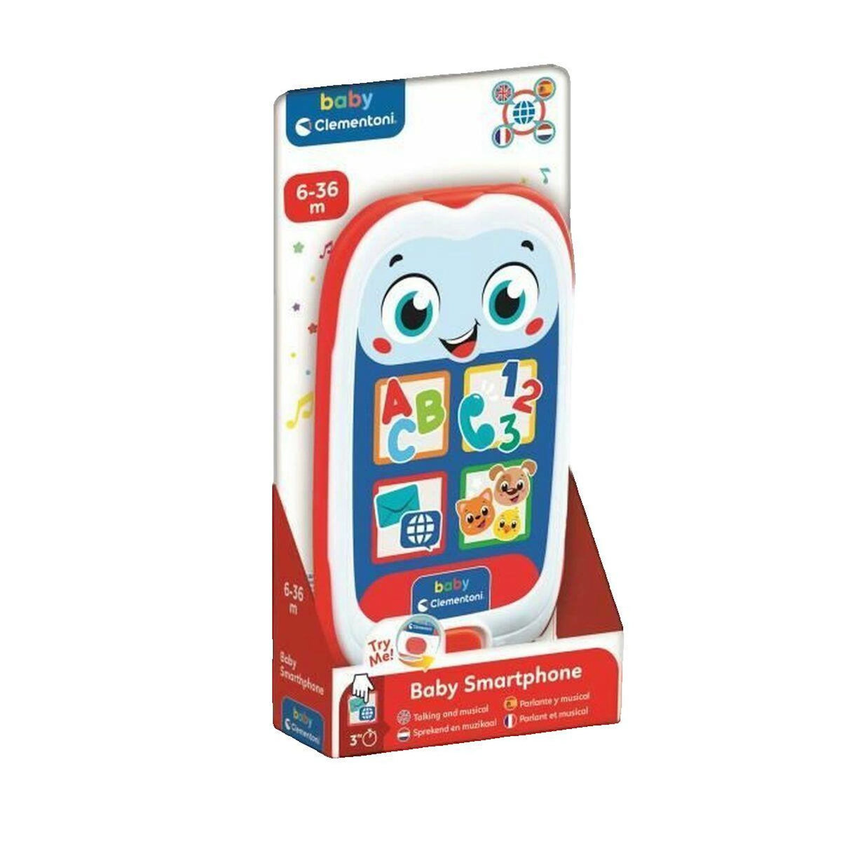 CLEMENTONI Jouet éducatif Smartphone de Bébé Parlante CLEMENTONI coloré