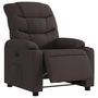 Voir la diapositive 3 : VIDAXL Fauteuil inclinable electrique Marron fonce Tissu