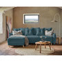 Voir la diapositive 1 : BEST MOBILIER Lena - canapé d'angle réversible convertible - 4 places - style scandinave